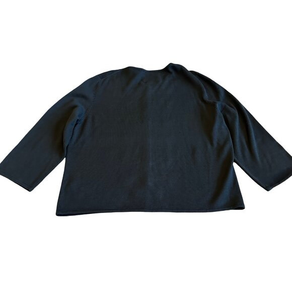 Michael Simon Vintage Retro Cardigan Sweater Turquoise Beaded Gecko Frog Large - Picture 8 of 11